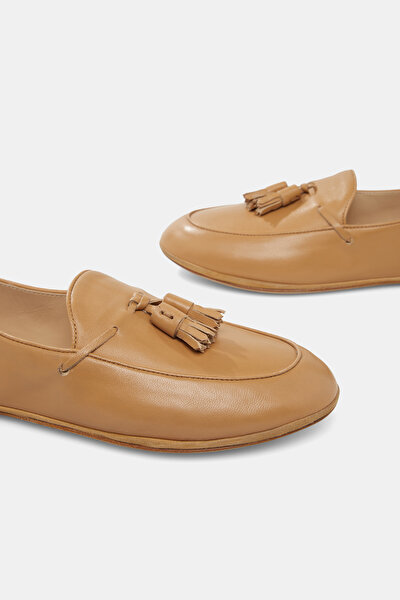 CAMEL LEATHER SHOE 5