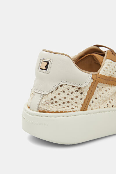 CAMEL LEATHER SNEAKER KADIN 5