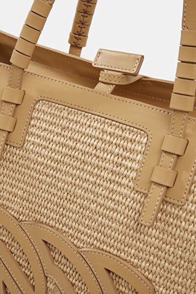 BEIGE LEATHER BAG 5