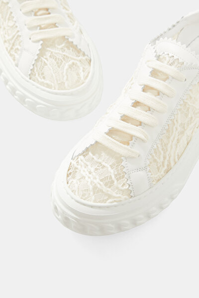 ECRU LEATHER SHOE 4
