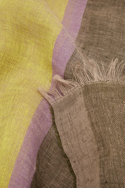 PURPLE LINEN SHAWL 4
