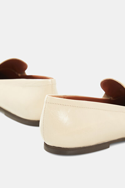 ECRU LEATHER SHOE 5
