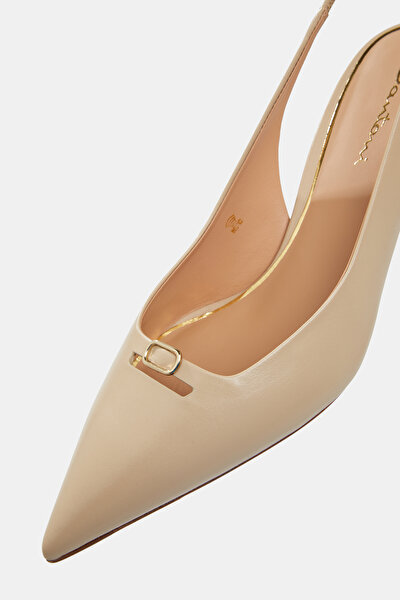 BEIGE LEATHER SHOE 5