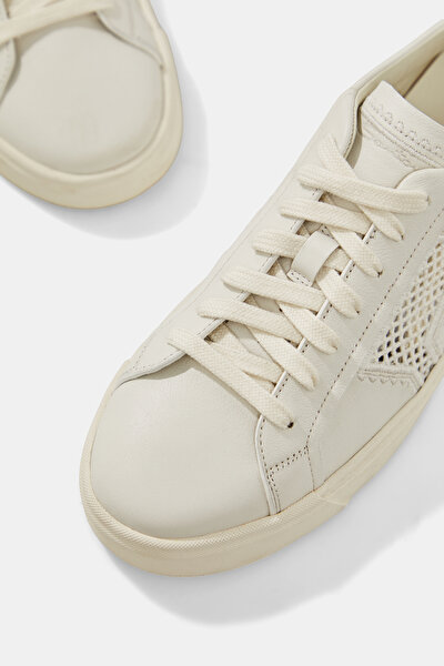 BEYAZ DERİ SNEAKER 5