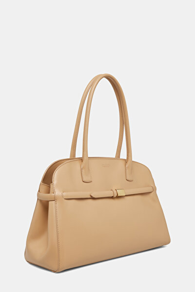 BEIGE LEATHER BAG 4
