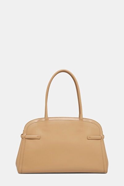 BEIGE LEATHER BAG 5