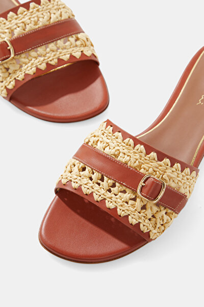 NATURAL LEATHER SLIPPER 4