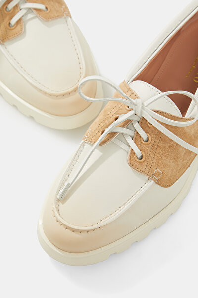 BEIGE LEATHER SHOE 4