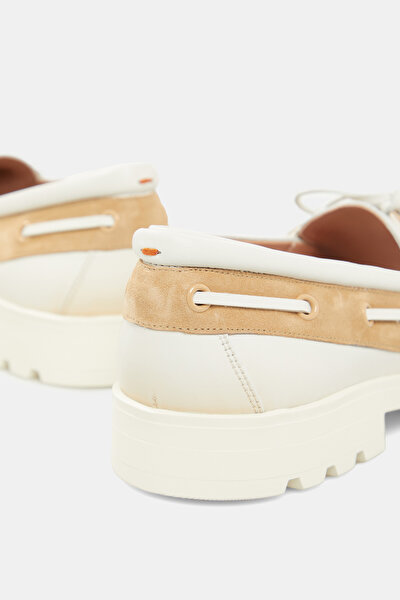 BEIGE LEATHER SHOE 5