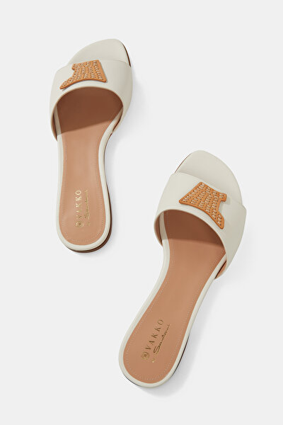TAN LEATHER SLIPPER 5