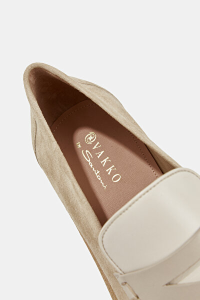 GREY LEATHER SHOE 5