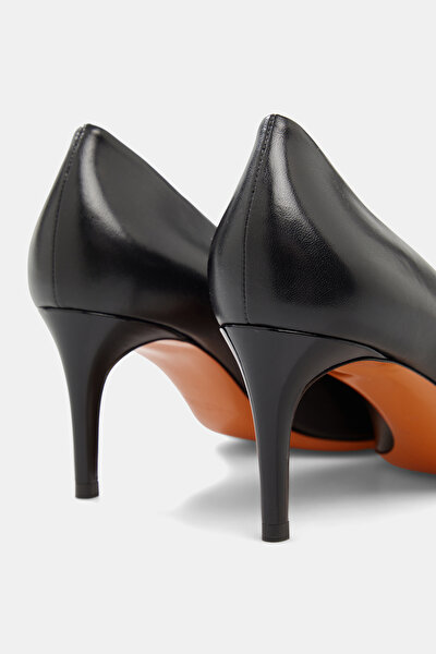 BLACK LEATHER SHOE 8