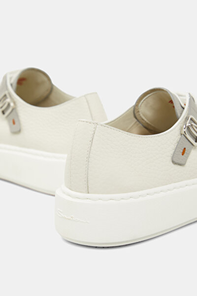 WHITE LEATHER SHOE 5
