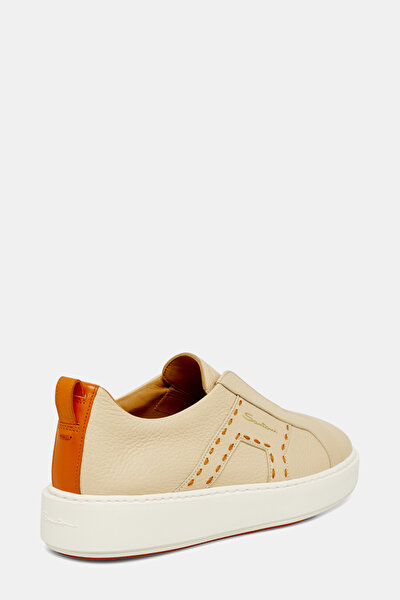 BEJ DERİ SNEAKER 3