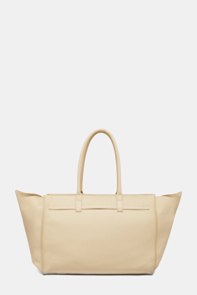 ECRU LEATHER BAG 3