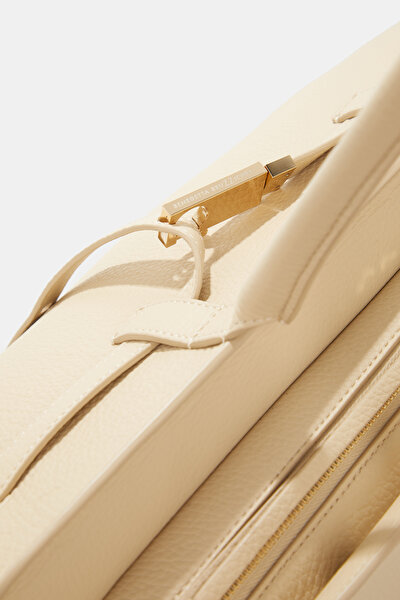 ECRU LEATHER BAG 4