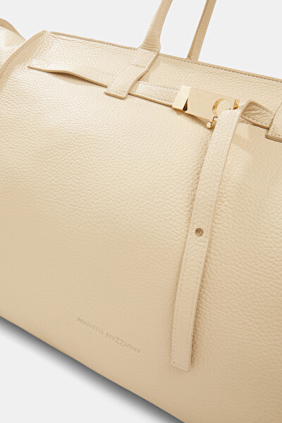 ECRU LEATHER BAG 5