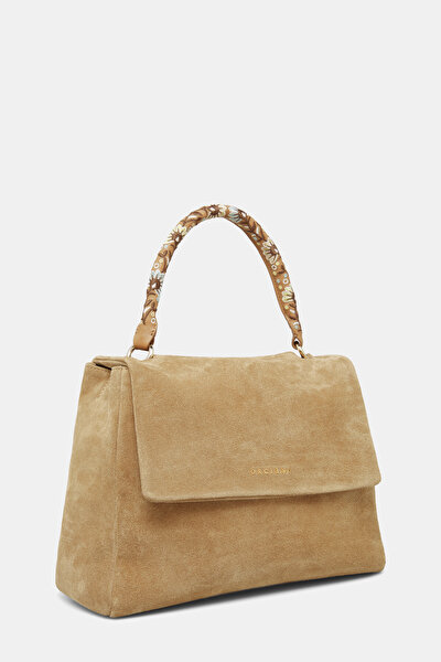 CAMEL LEATHER BAG 4