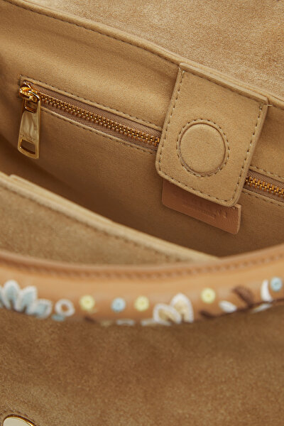 CAMEL LEATHER BAG 10