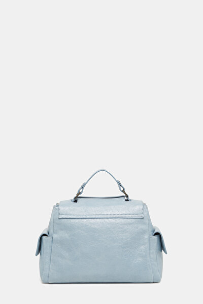 BLUE LEATHER BAG 5