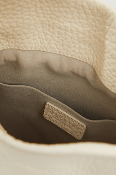ECRU LEATHER BAG 8