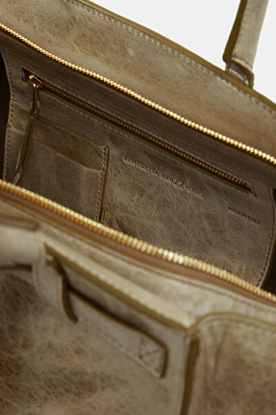 GREEN LEATHER BAG 8