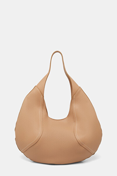 CAMEL LEATHER BAG 5