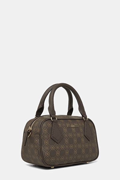 KAHVE MONOGRAM DERİ ÇANTA 3