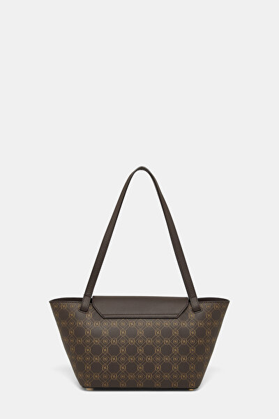 KAHVE MONOGRAM DERİ ÇANTA 3