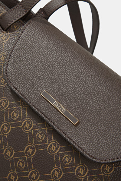 KAHVE MONOGRAM DERİ ÇANTA 4