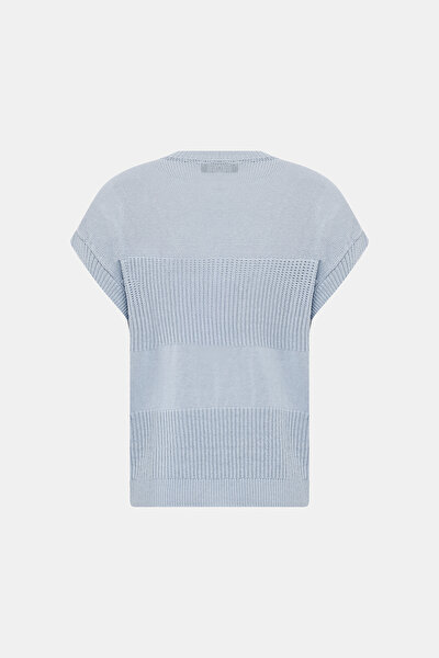 BLUE BASIC / ROUND NECKLINE TRICOT 9