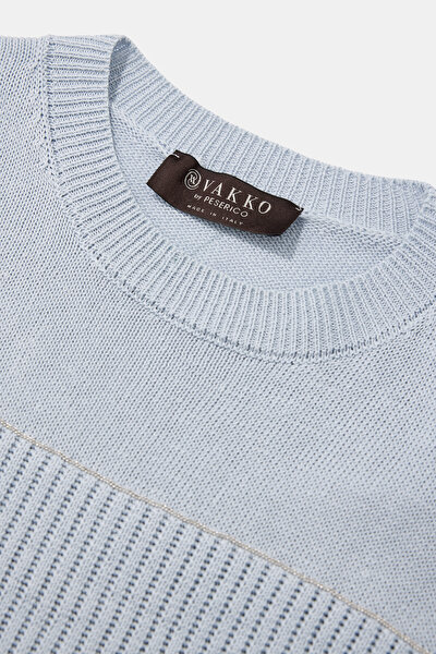 BLUE BASIC / ROUND NECKLINE TRICOT 10