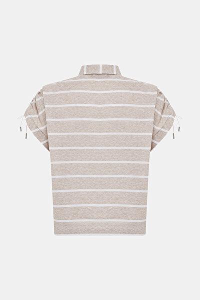 WHITE POLO NECK SHORT SLEEVE TSHIRT 5