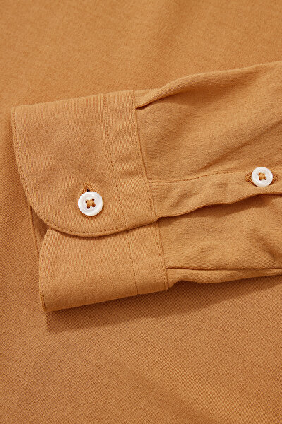 ORANGE POLO NECK LONG SLEEVE TSHIRT 9