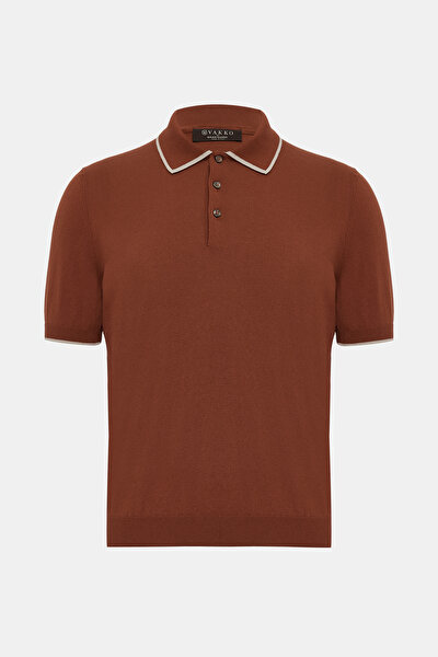 BRICK POLO NECK SHORT SLEEVE TSHIRT 5