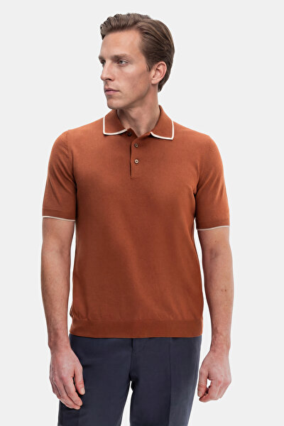 BRICK POLO NECK SHORT SLEEVE TSHIRT 4