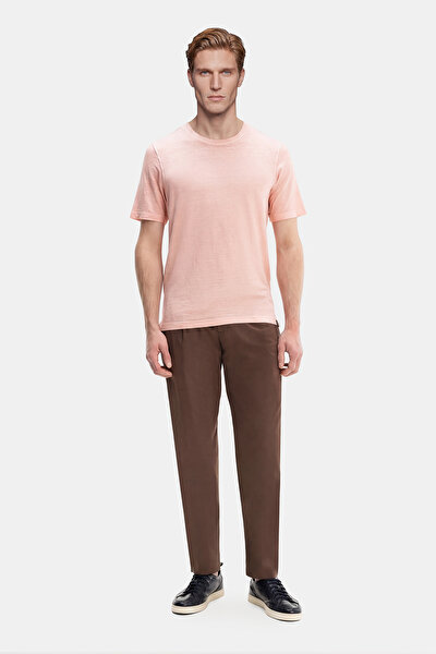 LIGHT PINK BICYCLE COLLAR SHORT SLEEVE TSHIRT 4