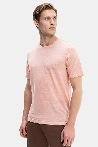 LIGHT PINK BICYCLE COLLAR SHORT SLEEVE TSHIRT 5