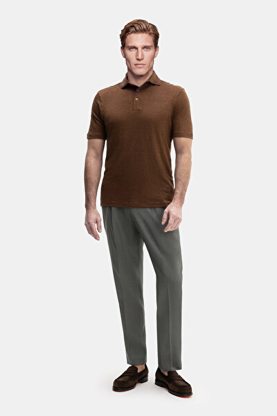 BROWN BICYCLE COLLAR SHORT SLEEVE TSHIRT 3