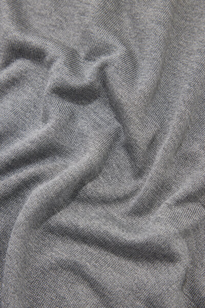 GREY POLO NECK SHORT SLEEVE TSHIRT 4