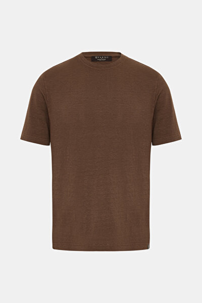 BROWN BICYCLE COLLAR SHORT SLEEVE TSHIRT 5