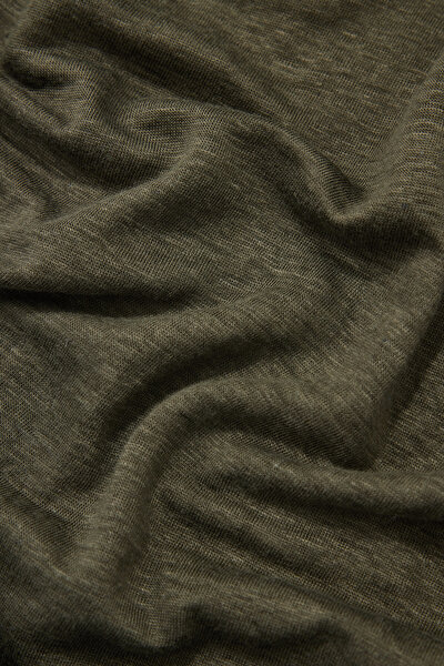 KHAKI POLO NECK LONG SLEEVE TSHIRT 9
