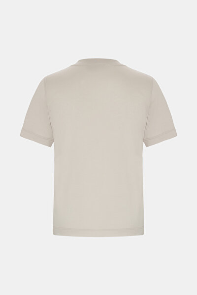 BİSİKLET YAKALI KISA KOL KOTON-İPEK TSHIRT 5
