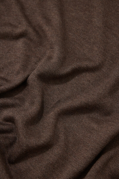 BROWN POLO NECK SHORT SLEEVE TSHIRT 8