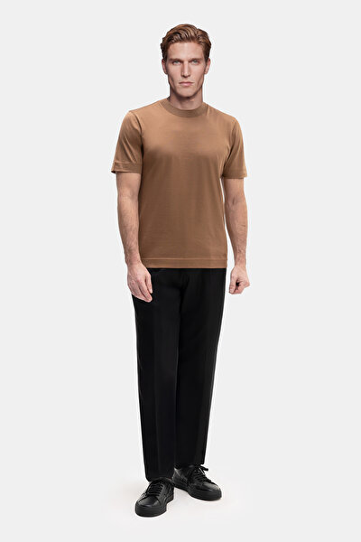BEIGE BICYCLE COLLAR SHORT SLEEVE TSHIRT 3