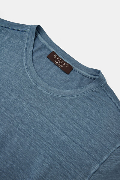 DARK BLUE BICYCLE COLLAR SHORT SLEEVE TSHIRT 8