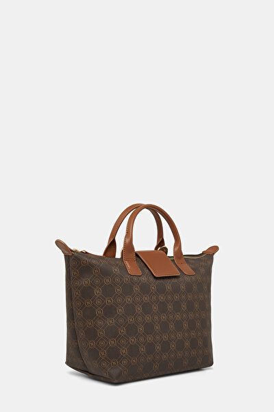 TAN MONOGRAM BAG 3