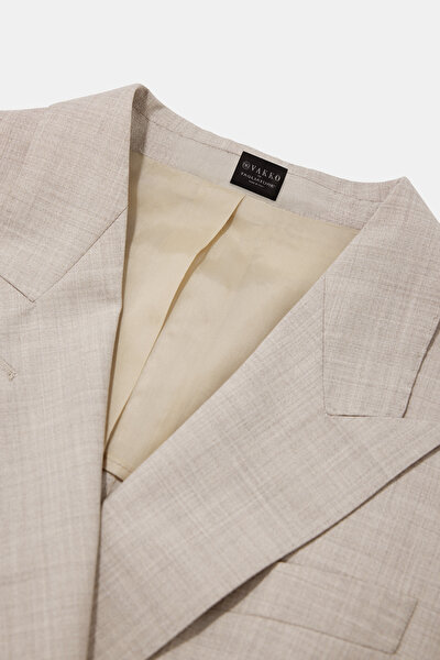 BEIGE SWALLOW COLLAR JACKET 10