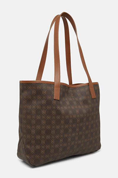 TAN MONOGRAM BAG 3