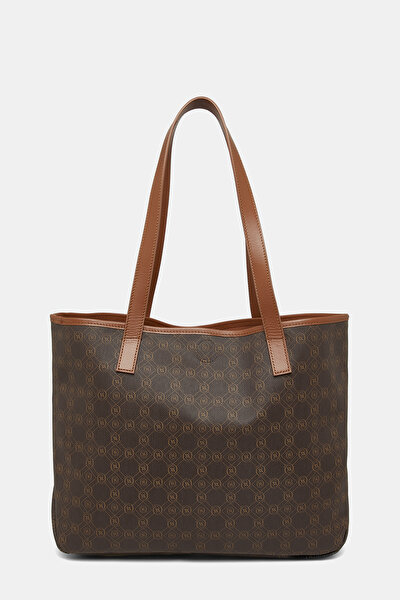TAN MONOGRAM BAG 4